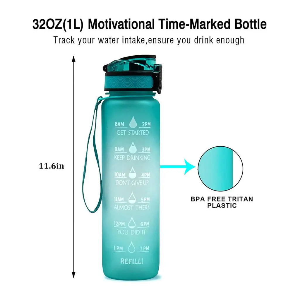 1L Material Water Bottle With Bounce Cover