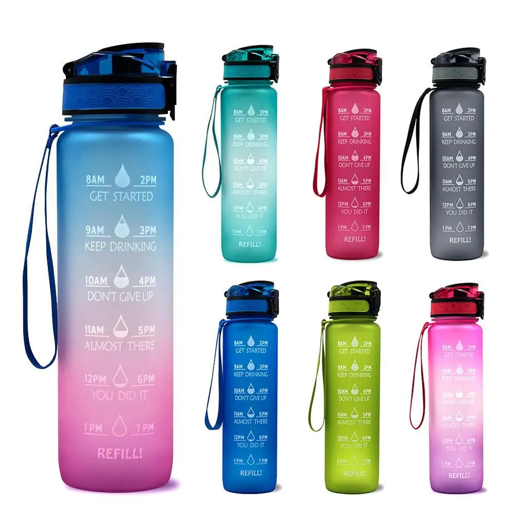 1L Material Water Bottle With Bounce Cover