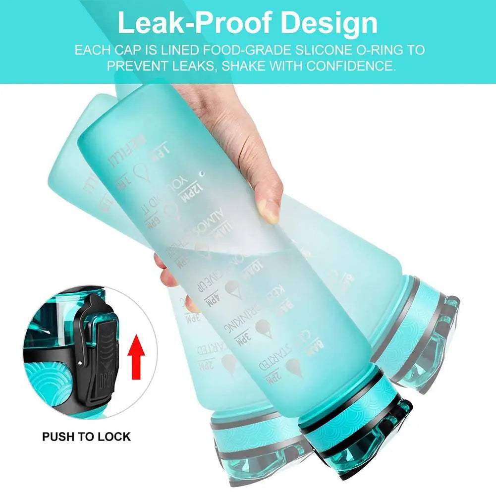 1L Material Water Bottle With Bounce Cover