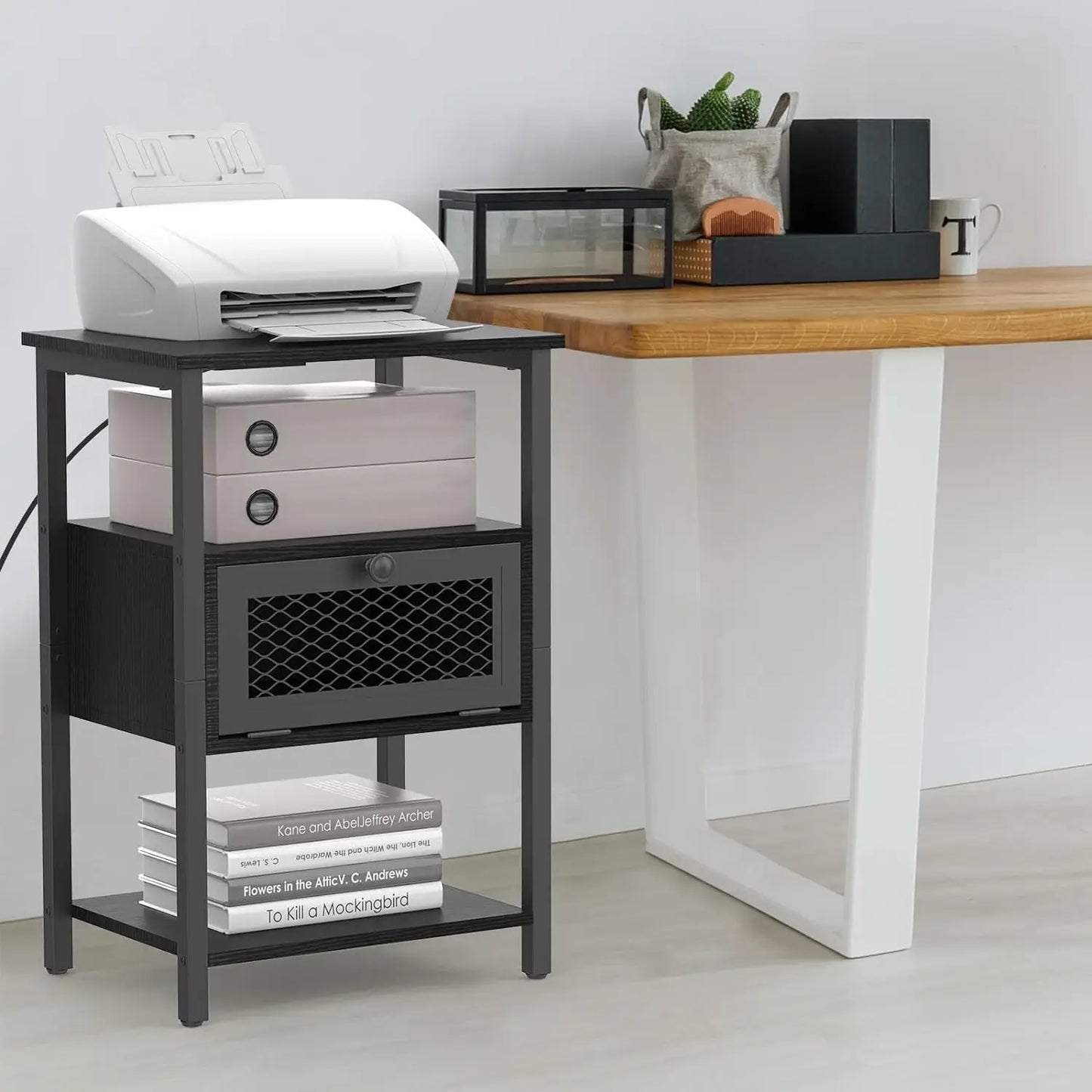 2PCs Modern Nightstand End