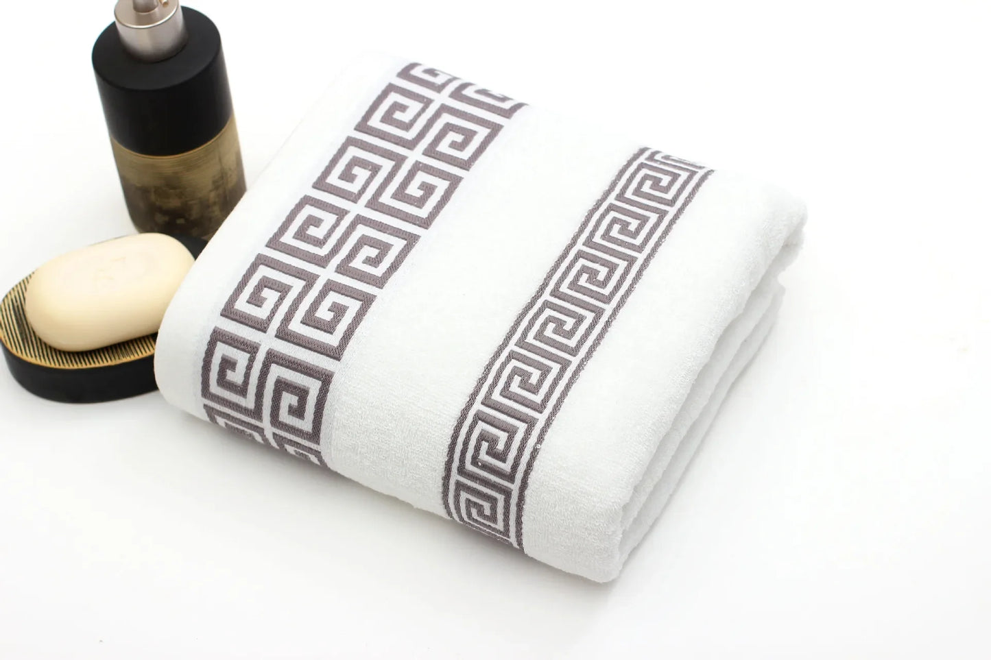 3 Luxury Pieces Bath Towels Set 100% Cotton