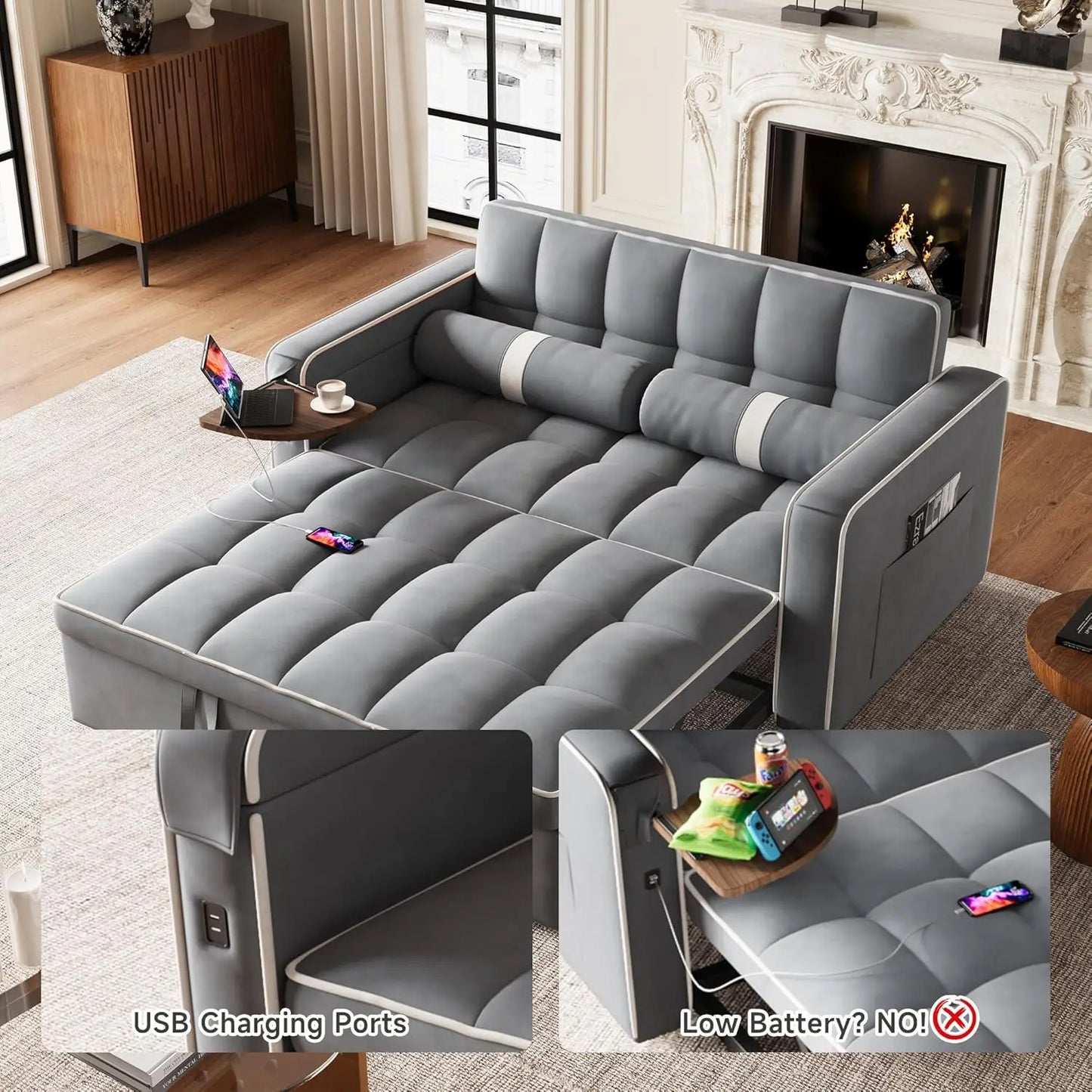 3 in 1 Sleeper Sofa Bed