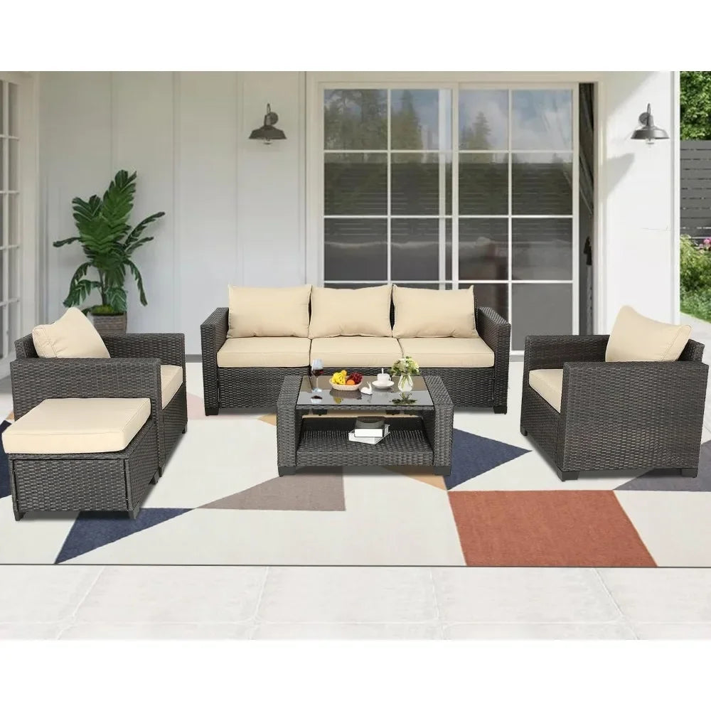 7 Pieces Outdoor Furniture Set