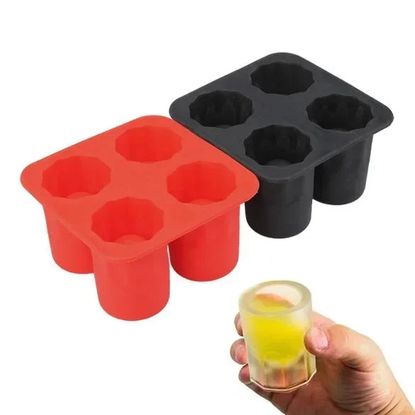 4 Cup Shape Silicone Ice Cube