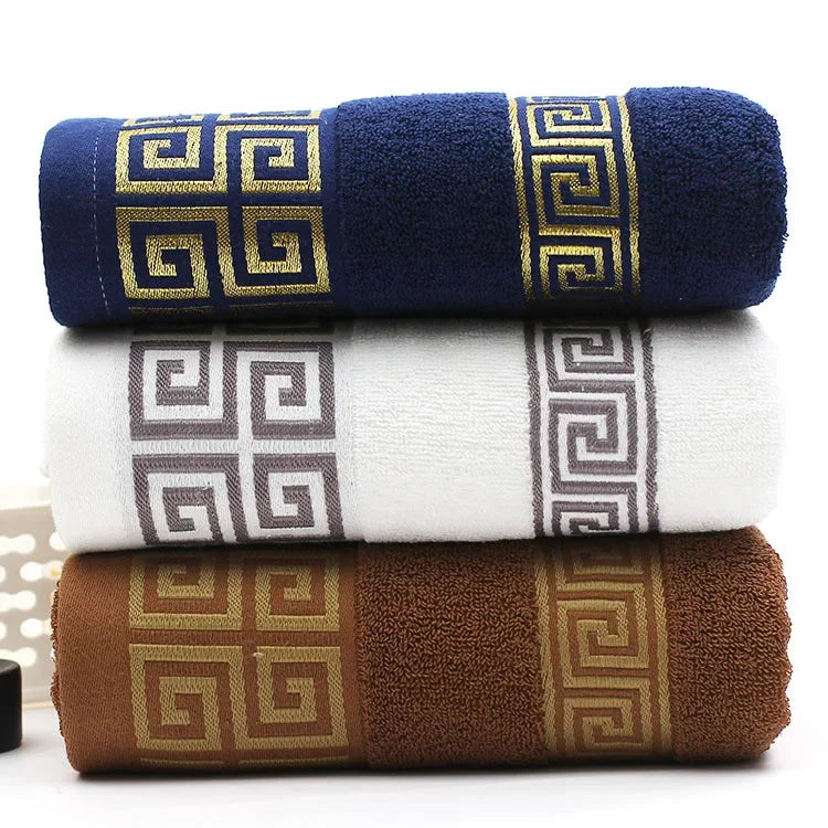 3 Luxury Pieces Bath Towels Set 100% Cotton