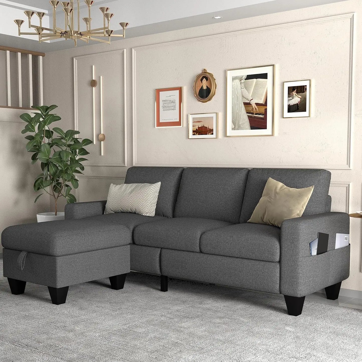 Convertible Sectional Sofa Couch