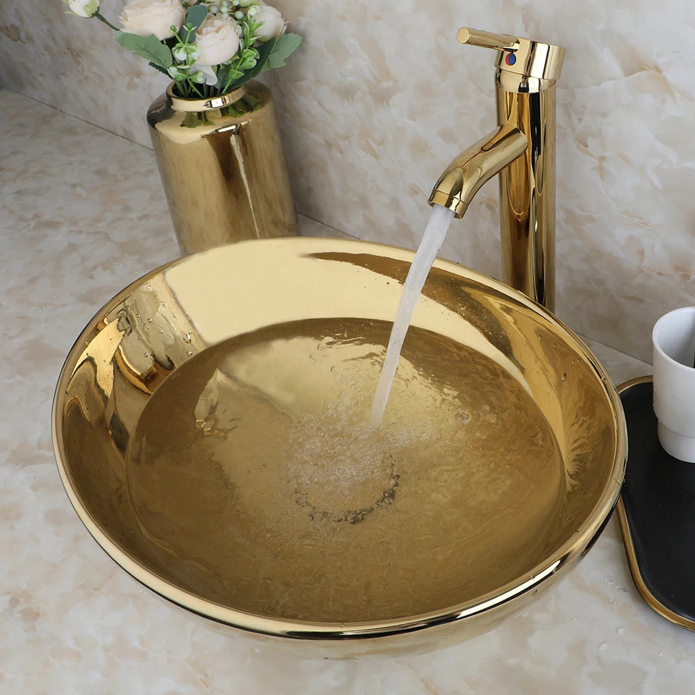 Luxury Stainless Steel Gold Sink