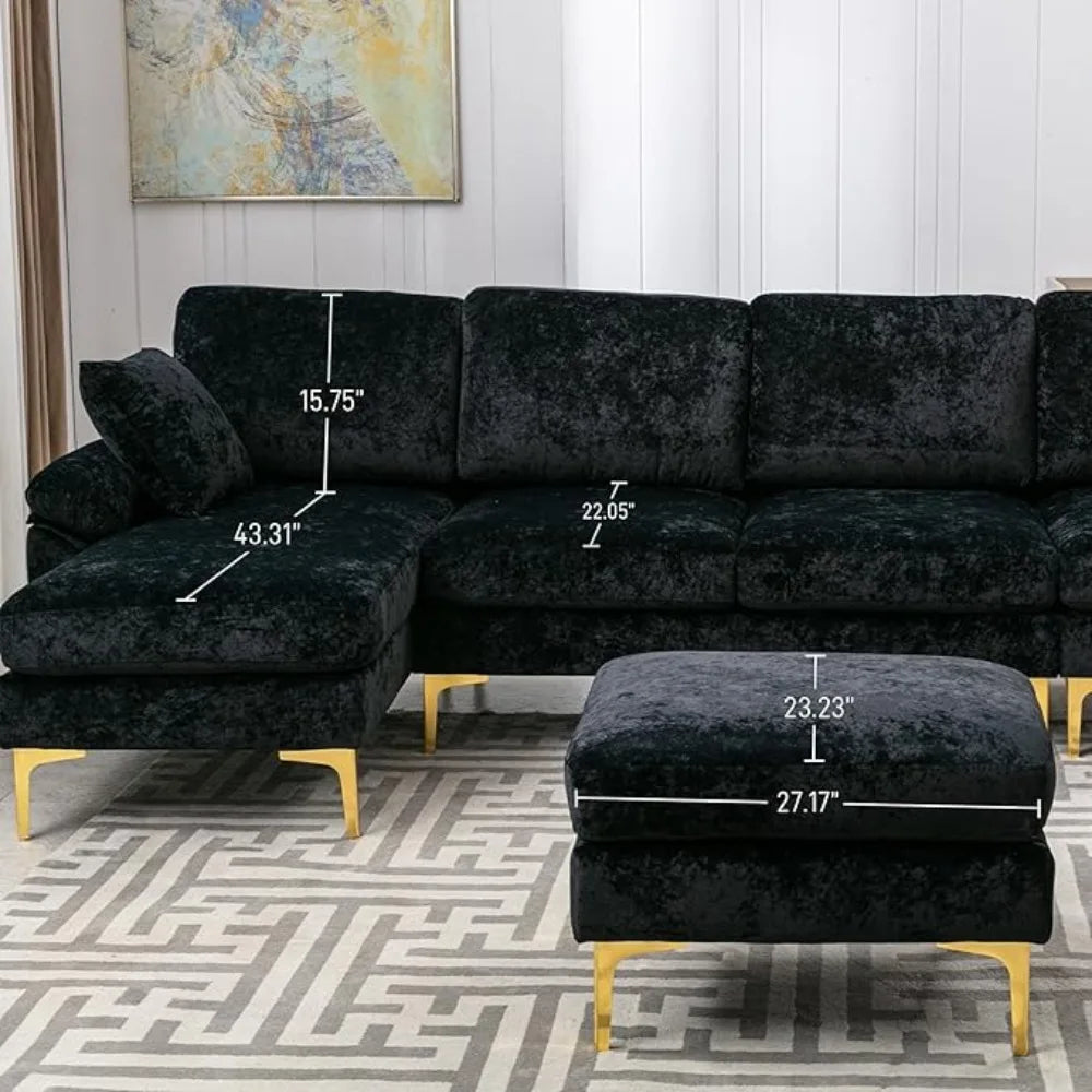 U-Shaped Sectional Sofa Couch