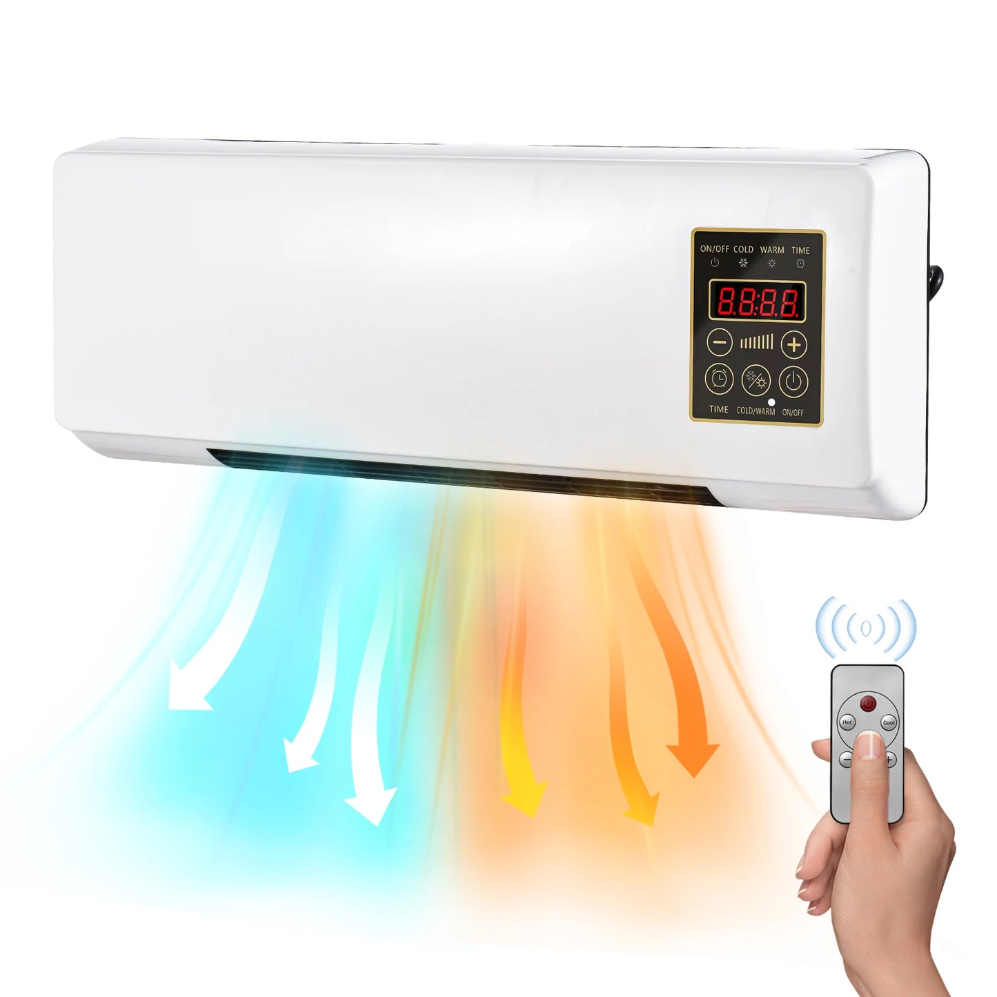 Cold and Warm Air Conditioner Heater and fan Combo 2in1