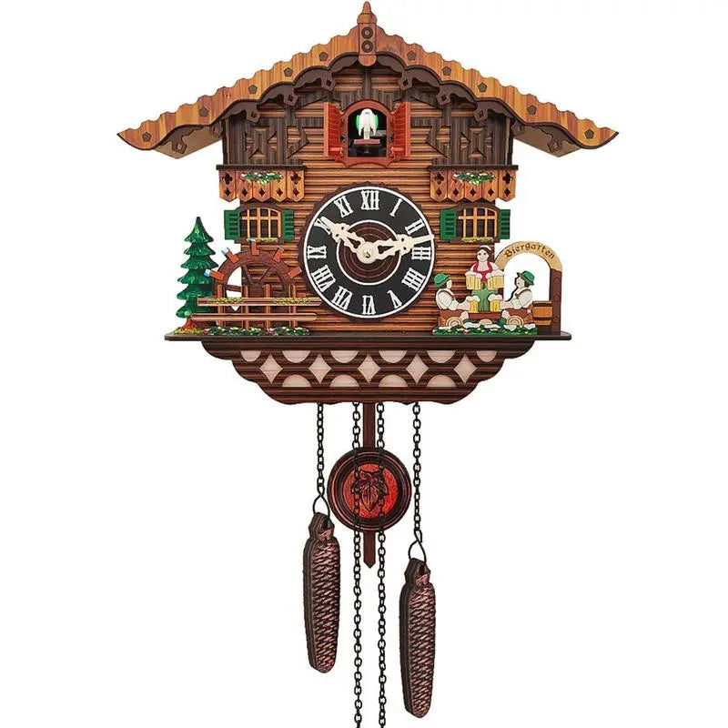 Cuckoo Clock Traditional Wooden Handcrafted Bird Wall