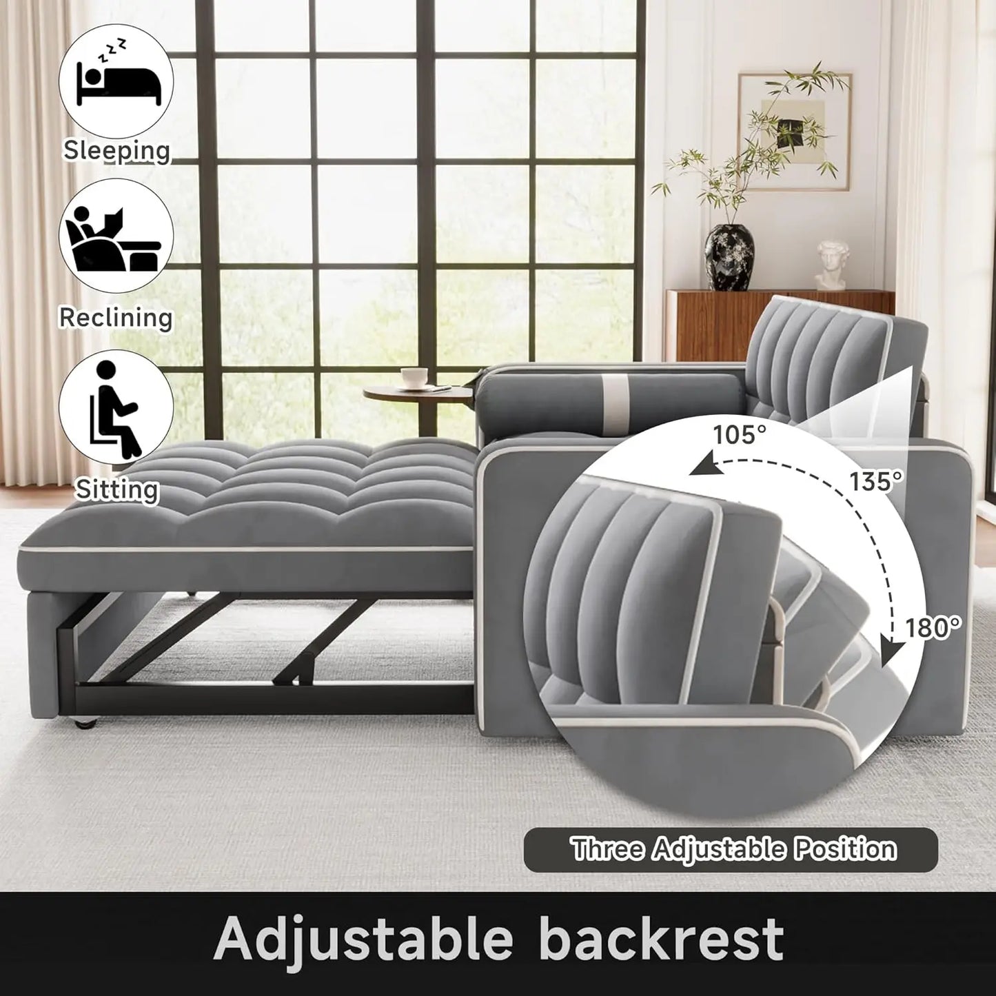 3 in 1 Sleeper Sofa Bed