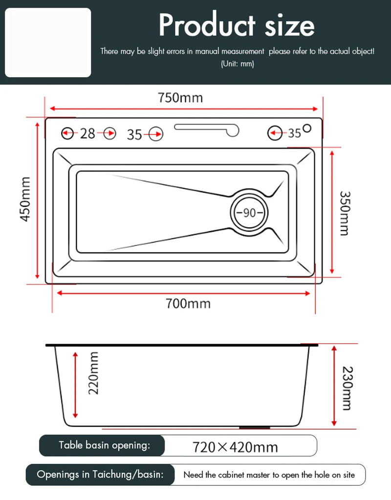 2024 New luxury stainless steel gold kitchen sink