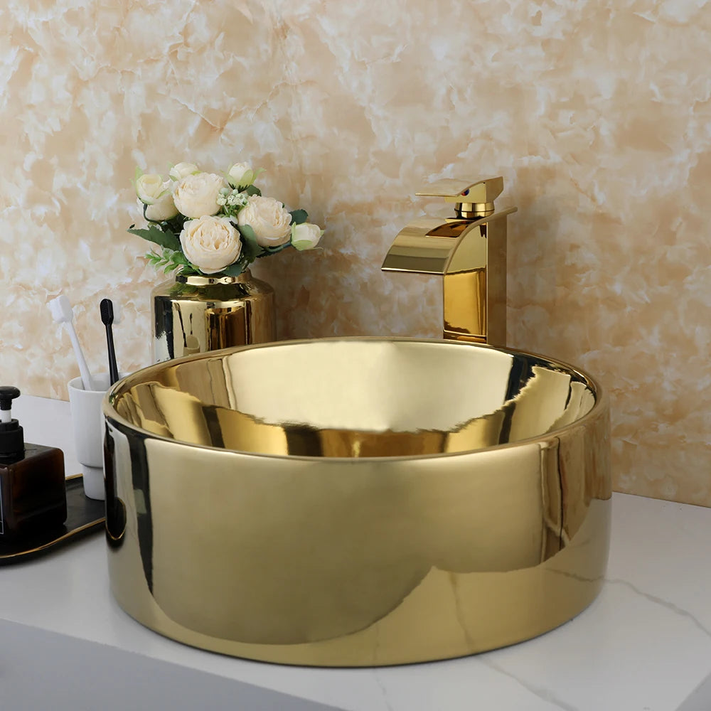 Luxury Stainless Steel Gold Sink