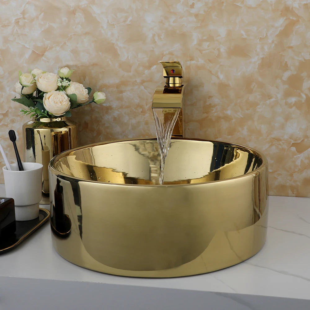 Luxury Stainless Steel Gold Sink