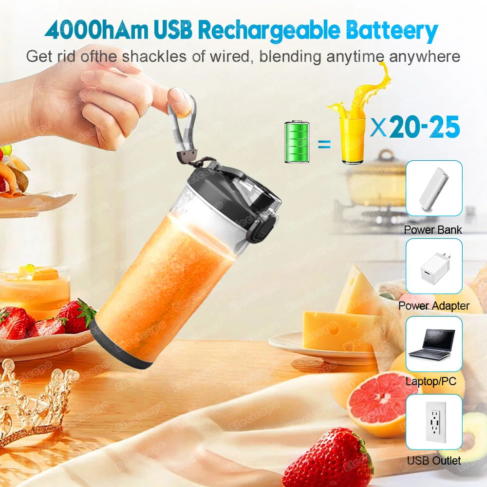 Electric Fruit Mixer 600ML  Mini Blender Machine