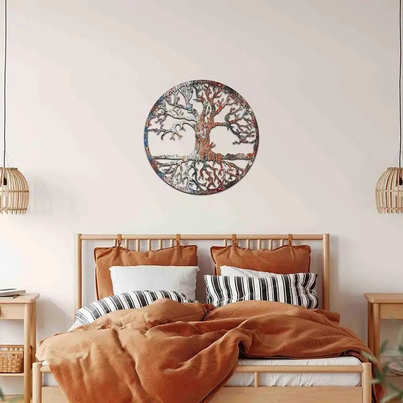 2D Iron Tree Wall Sculpture