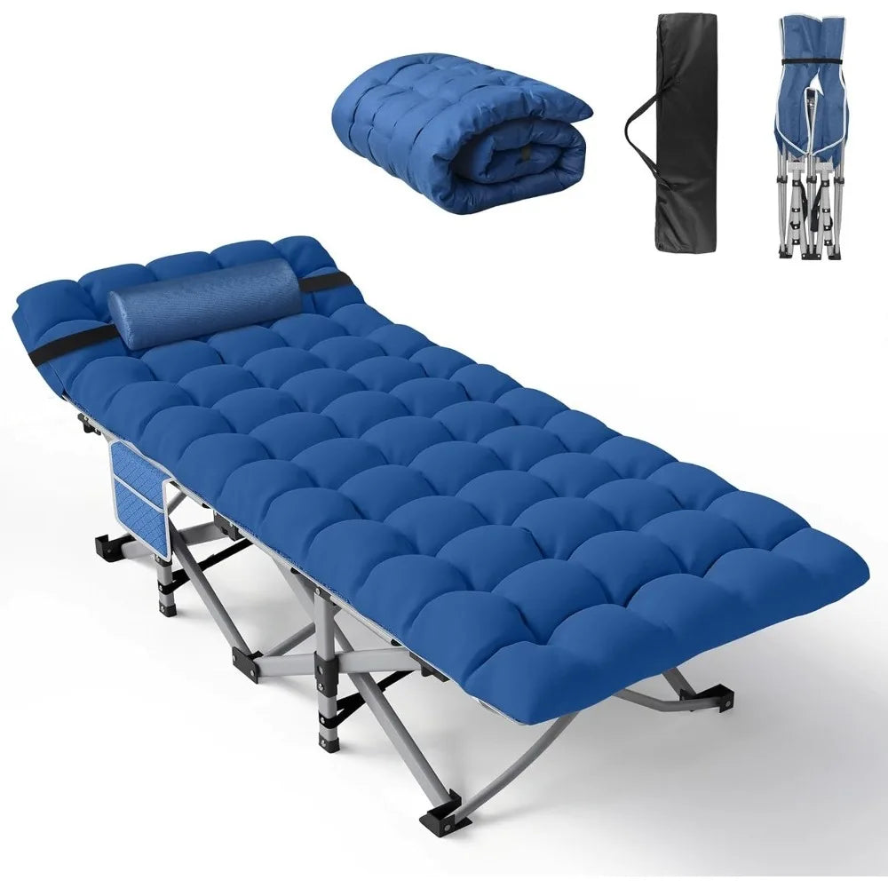 Sleeping Cots with Pillow & Carry Bag for Adults with Mattress