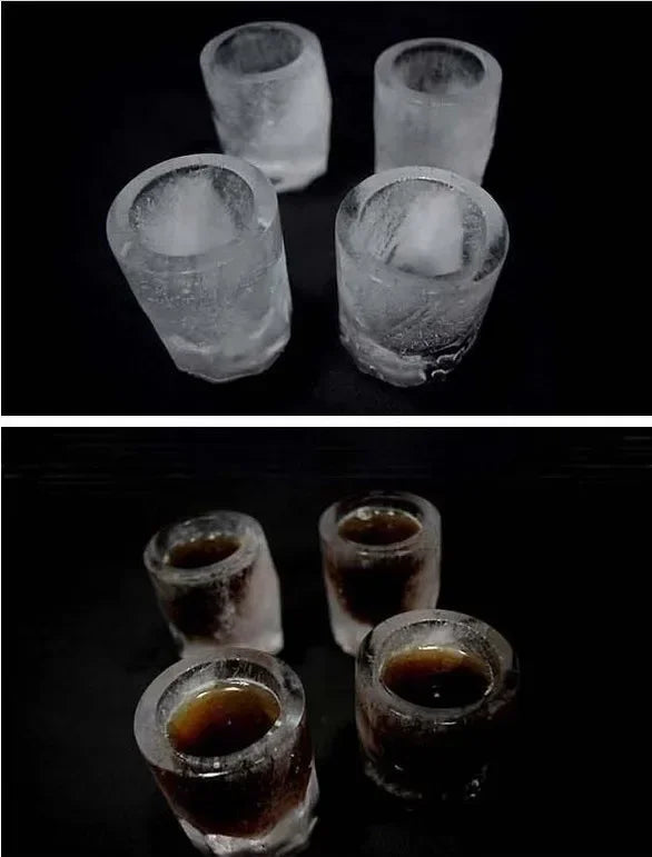 4 Cup Shape Silicone Ice Cube