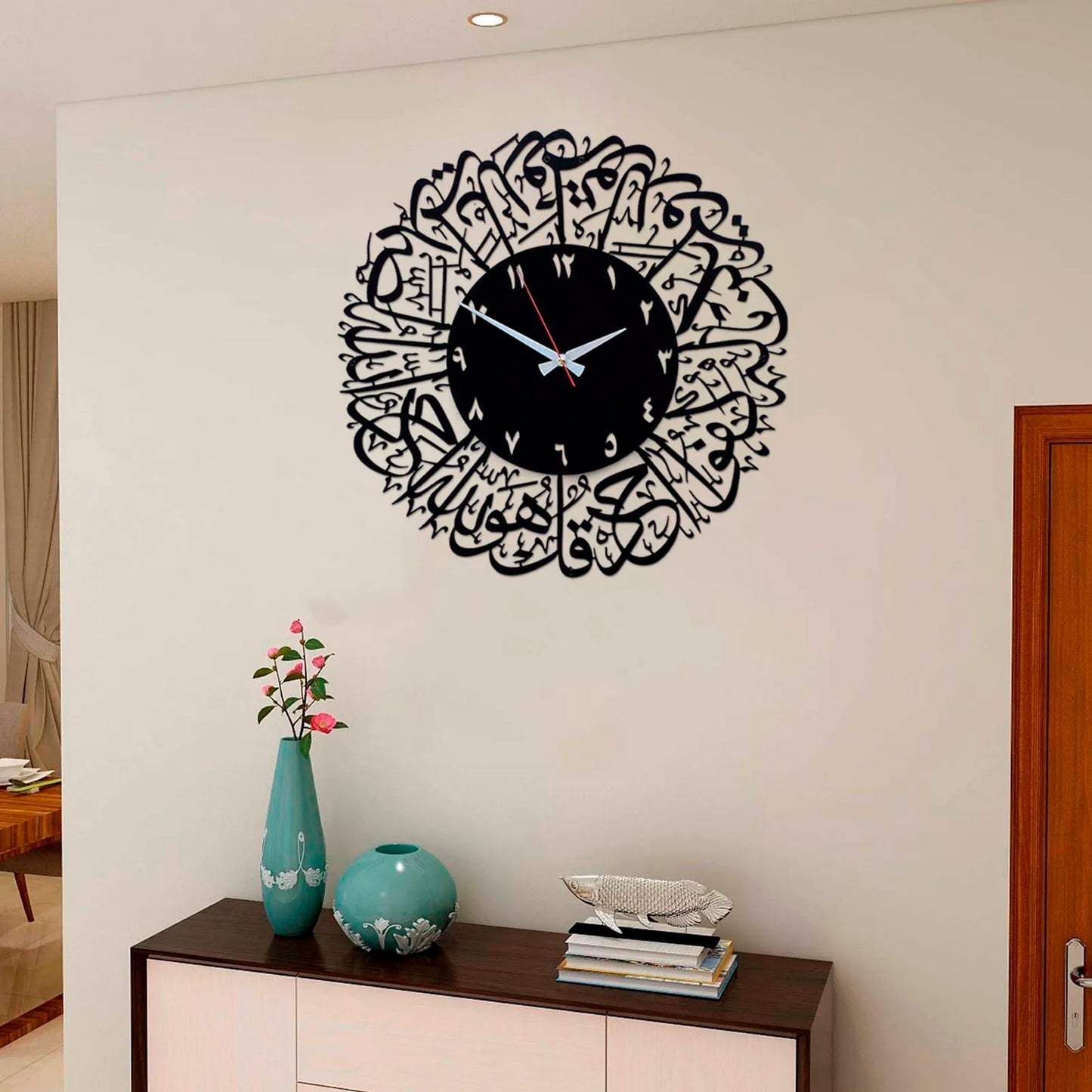 Acrylic Ramadan Decorative Clock Wall