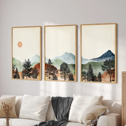 Mountain Art Canvas Living Room Decor