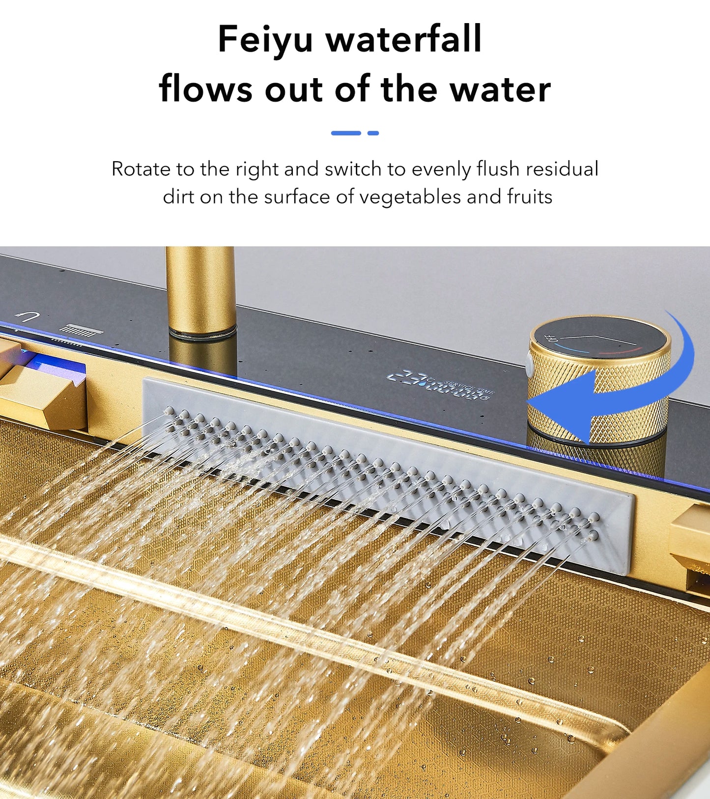 2024 New luxury stainless steel gold kitchen sink