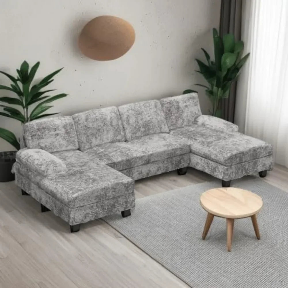 4 Seat Sofa Set U-Shaped