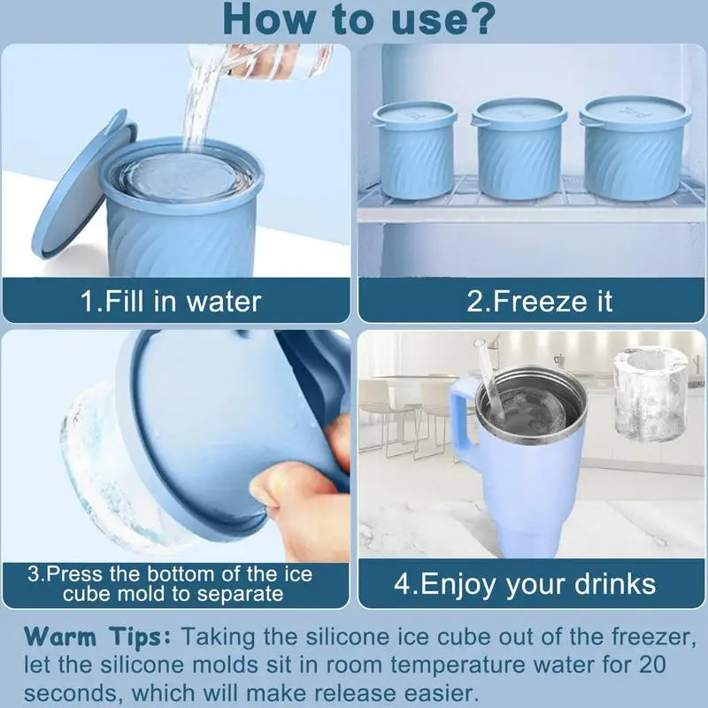 Cylinder Ice Cube Molds