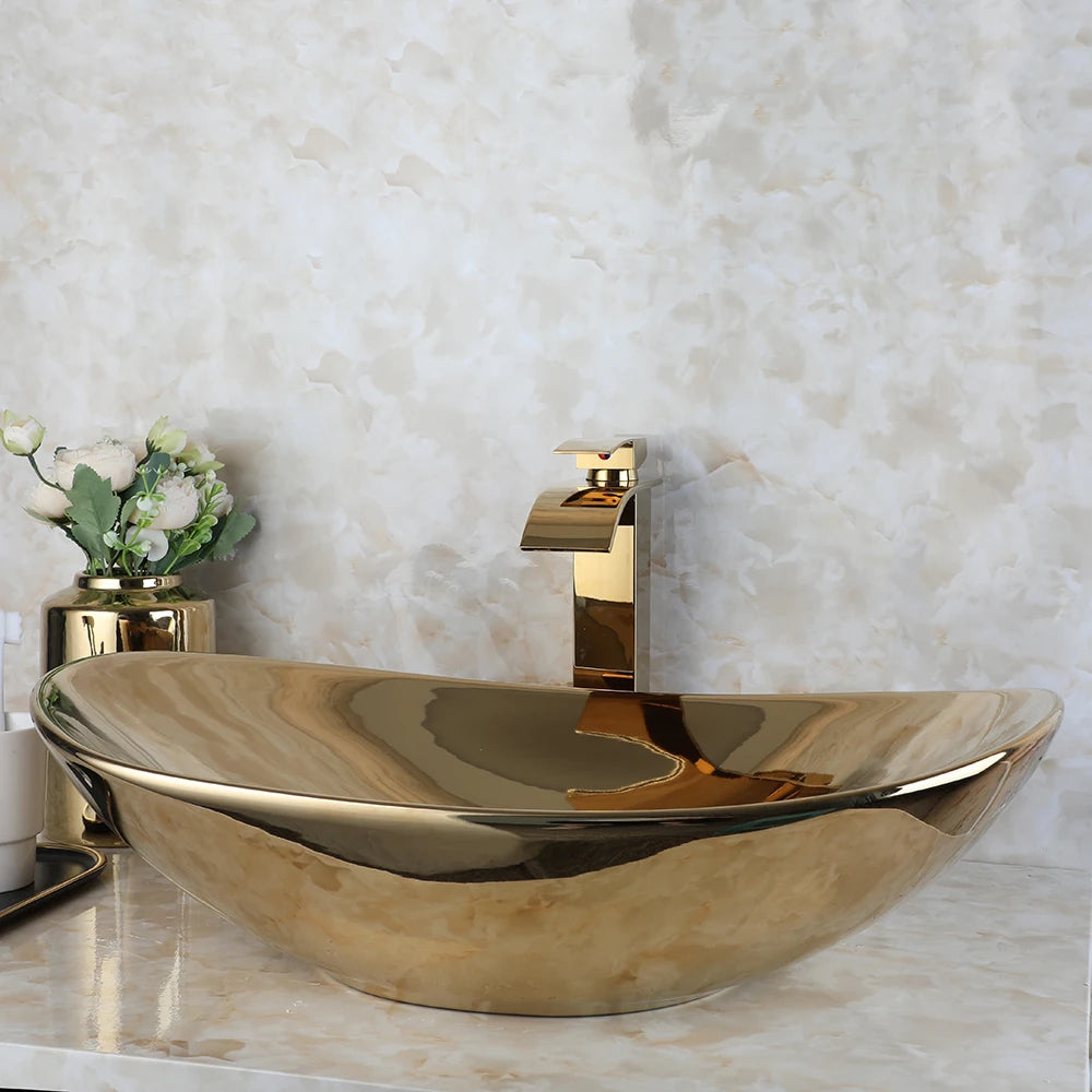 Luxury Stainless Steel Gold Sink