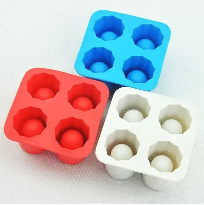 4 Cup Shape Silicone Ice Cube