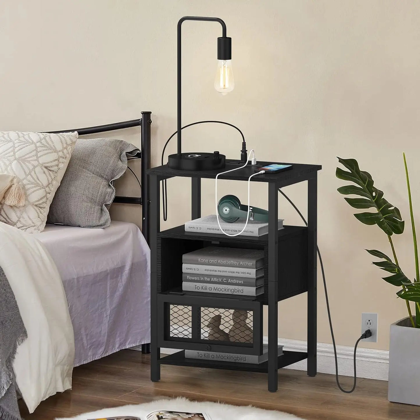 2PCs Modern Nightstand End