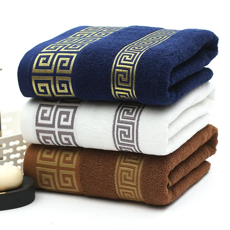 3 Luxury Pieces Bath Towels Set 100% Cotton