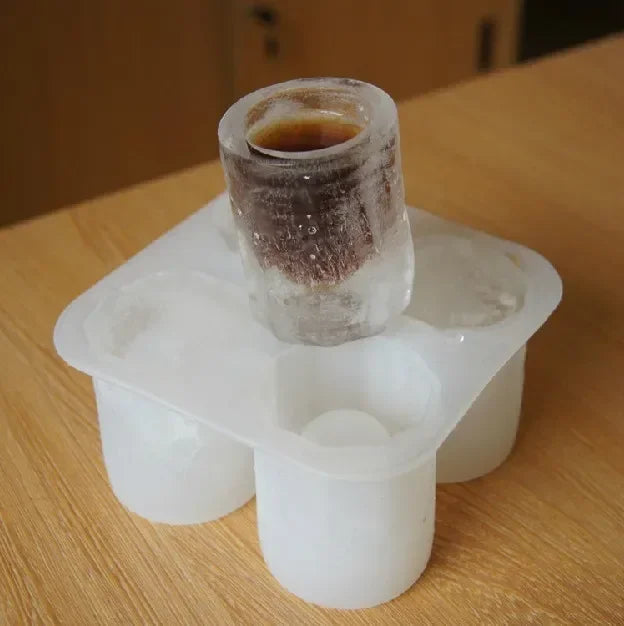 4 Cup Shape Silicone Ice Cube