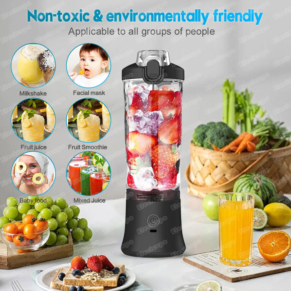 Electric Fruit Mixer 600ML  Mini Blender Machine